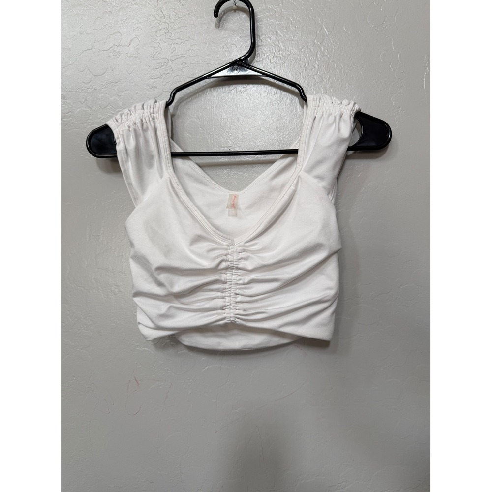 XS FREE PEOPLE MOVEMENT BREATHE DEEPER CROP TANK